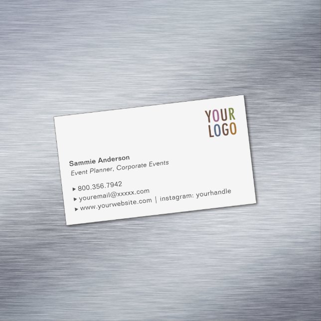 Carte de visite magnétique personnalisé Élégant mi (In Situ)