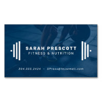 Photo d'entraîneur de fitness bleu moderne