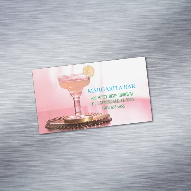 Carte De Visite Magnétique Pink Margarita Lounge & Bar (In Situ)