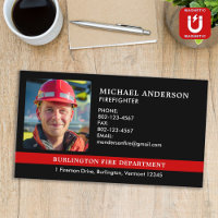 Pompier du service d'incendie personnalisé Photo