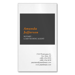 Carte De Visite Magnétique Premium Silk Moderne Minimaliste Professionnel Pla