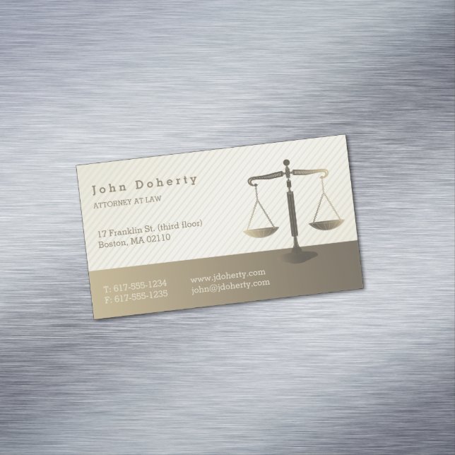 Carte De Visite Magnétique Procureur | Avocat professionnel (In Situ)