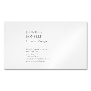 Carte De Visite Magnétique Professionnel plain minimaliste moderne tendance