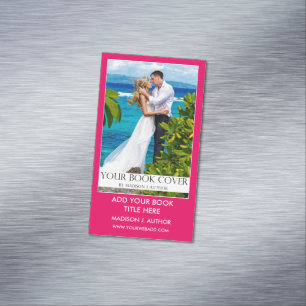 Carte De Visite Magnétique Promotion des livres de l'auteur-écrivain rose-cha