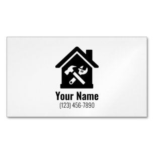 Carte De Visite Magnétique Réparations personnalisables de maisons de bricola