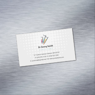 Carte De Visite Magnétique Science   Consultant