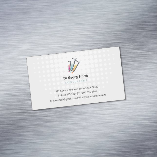 Carte De Visite Magnétique Science | Consultant (In Situ)