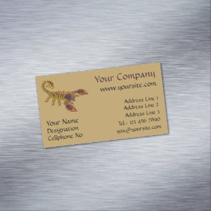 Carte De Visite Magnétique Scorpion de noeud celtique