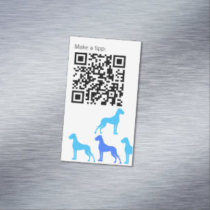 Carte De Visite Magnétique série ID bleu Grand Danois