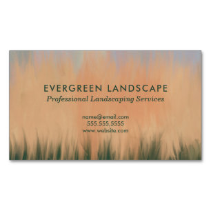 Carte De Visite Magnétique Service d'aménagement paysager professionnel Blue