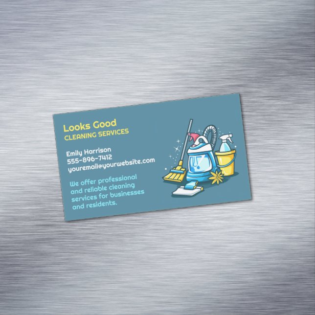 Carte De Visite Magnétique Service de nettoyage (In Situ)
