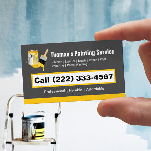 Carte De Visite Magnétique Service de peinture professionnel Peintre Peinture