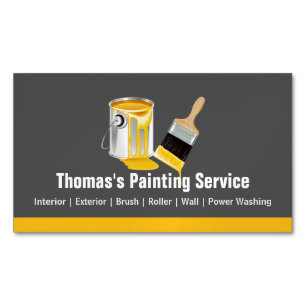 Carte De Visite Magnétique Service de peinture professionnel Peintre Peinture