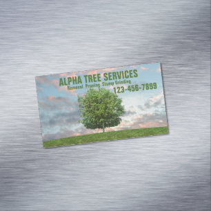 Carte De Visite Magnétique Service d'enlèvement de l'arbre d'aménagement du t