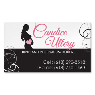 Carte de visite magnétique - services de Doula