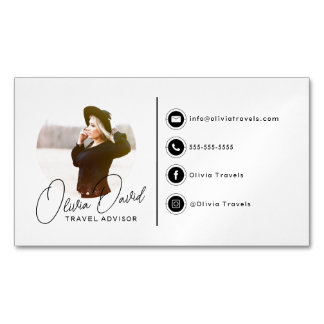 Carte De Visite Magnétique Signature simple