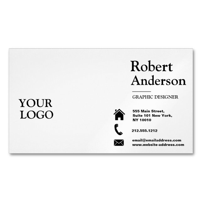 Carte De Visite Magnétique Signature standard (devant)