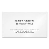 Simple minimaliste blanc classique élégant