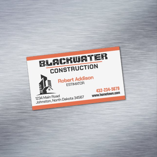 Carte De Visite Magnétique Société de construction Commerciale et Résidentiel (In Situ)