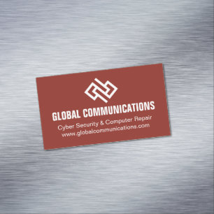 Carte De Visite Magnétique Société de logiciels informatiques de technologie