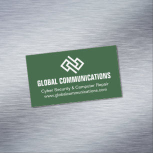 Carte De Visite Magnétique Société de logiciels informatiques de technologie 