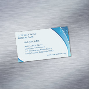 Carte De Visite Magnétique Soins dentaires