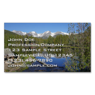 Carte De Visite Magnétique Sprague Lake II au Parc national de Rocky Mountain