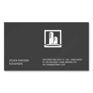 Carte De Visite Magnétique Style d'entreprise   Icône de construction