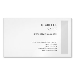 Carte De Visite Magnétique Style Simple minimaliste contemporain