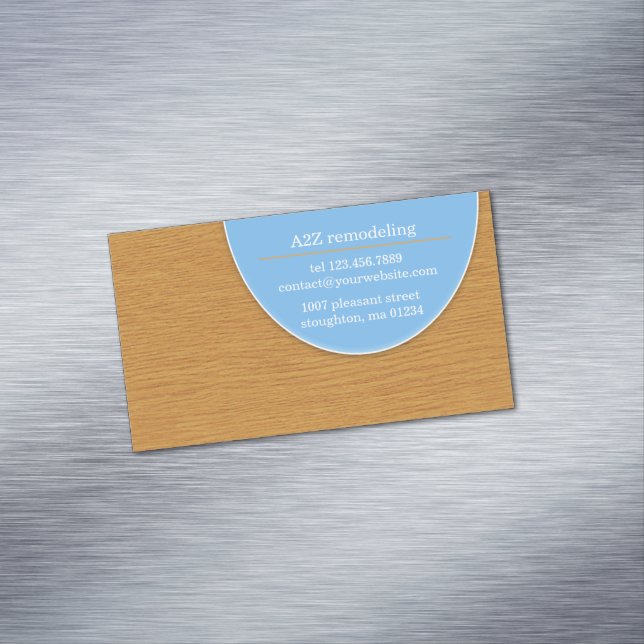 Carte De Visite Magnétique Suppression de la menuiserie (In Situ)