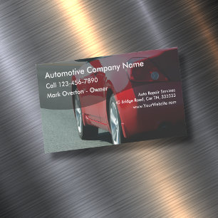 Carte De Visite Magnétique Thème automobile