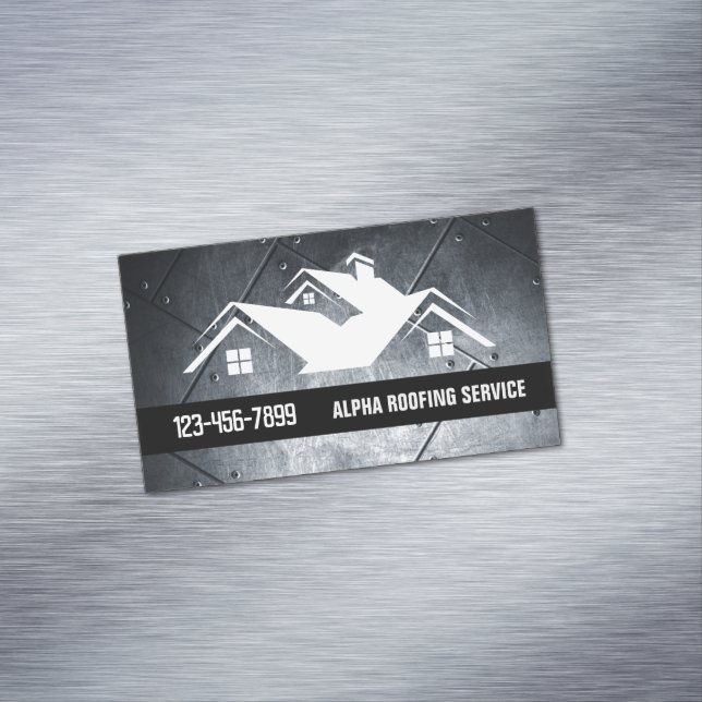 Carte De Visite Magnétique Toit Handyman Réparation Construction Toit (In Situ)