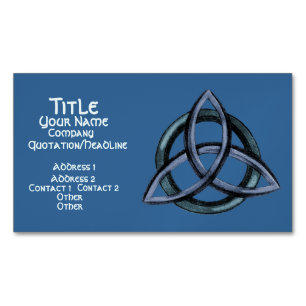 Carte De Visite Magnétique Triquetra (bleu)
