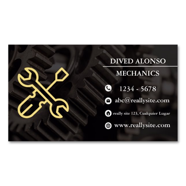 Carte De Visite Magnétique Trusted Mechanical Services for All Vehicles (devant)