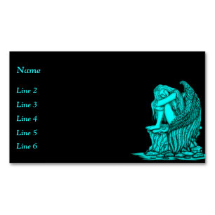 Carte De Visite Magnétique Un ange endormi sur la pierre