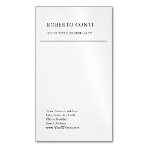 Carte De Visite Magnétique Unique minimaliste moderne