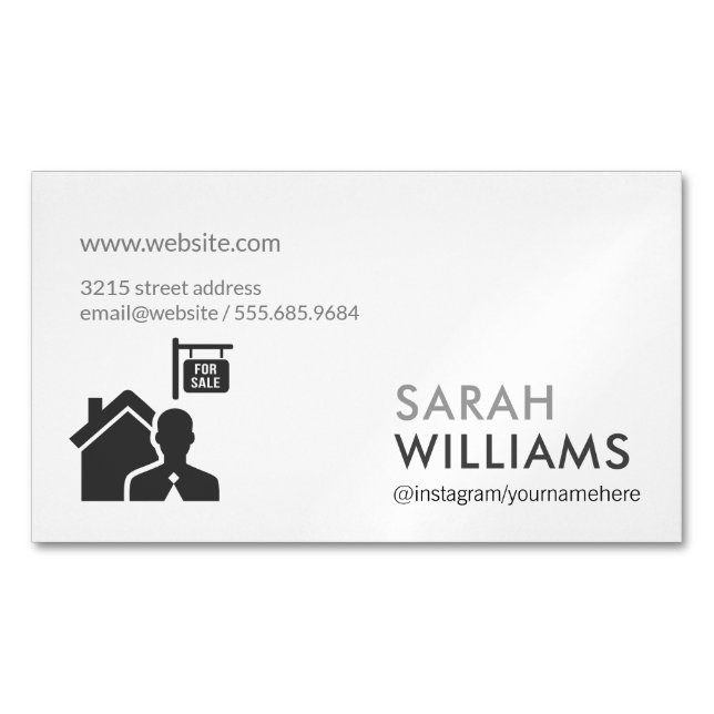 Carte De Visite Magnétique Vente Immobilier (devant)