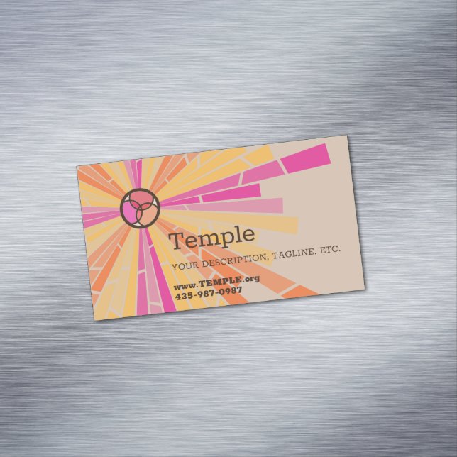 Carte De Visite Magnétique Verre tendu (In Situ)