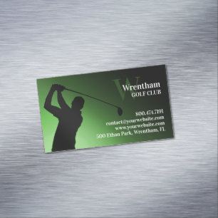 Carte De Visite Magnétique Vert foncé