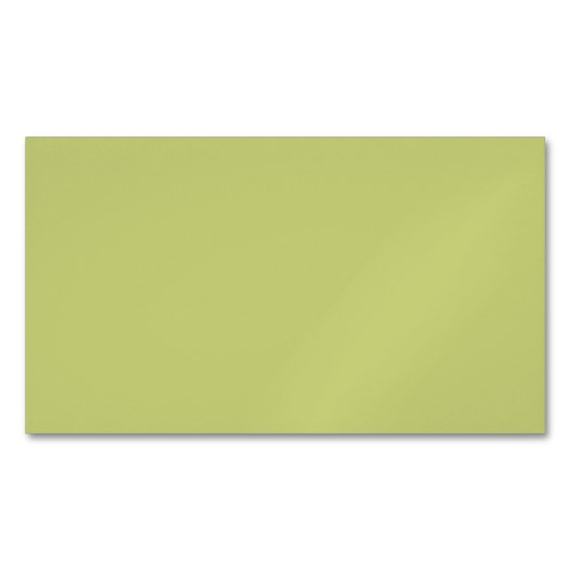 Carte De Visite Magnétique  Vert pomme gris (couleur solide)  (devant)