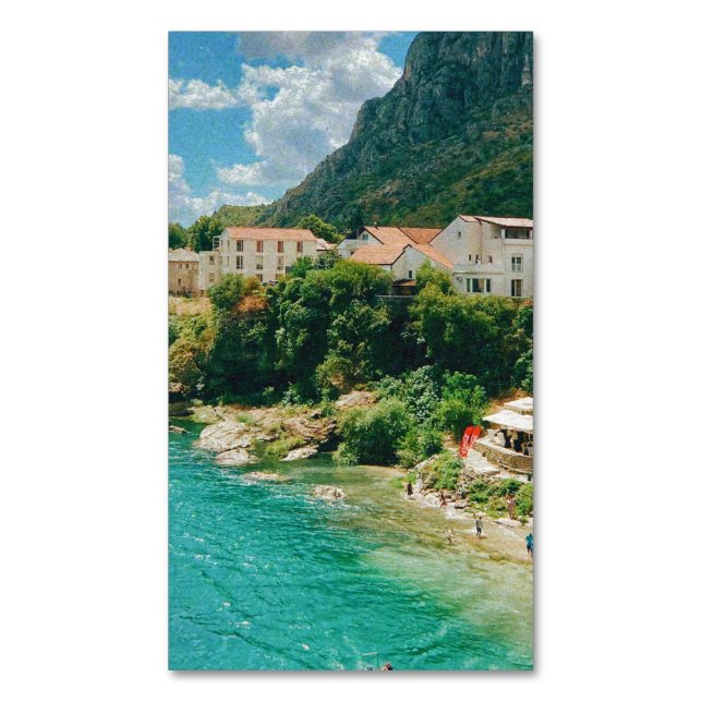 Carte De Visite Magnétique Ville de Mostar - Bosnie-Herzégovine (devant Vertical)