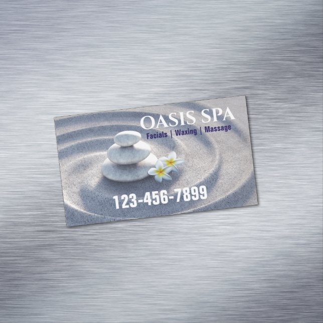 Carte De Visite Magnétique Zen Massage Thérapie Yoga Méditation Beauté SPA (In Situ)