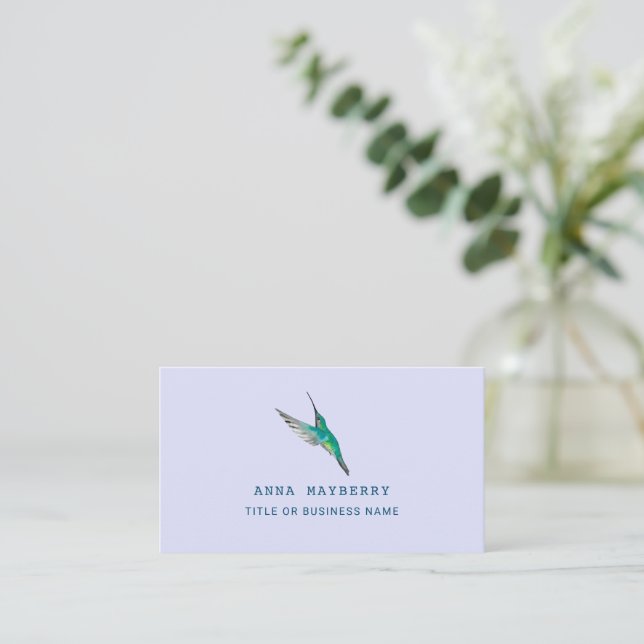 Carte De Visite Magnifique Colibri (Debout devant)