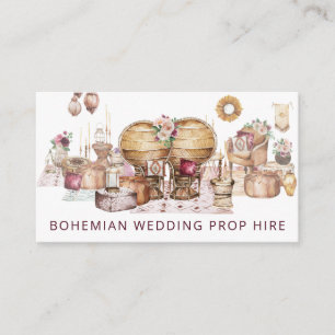 Carte De Visite Magnifique Mariage à thème Bohème de Bohême