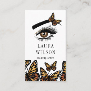 Carte De Visite Magnifique monarque des yeux Papillon maquillage