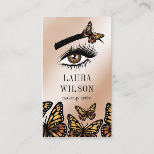 Carte De Visite Magnifique monarque des yeux Papillon maquillage
