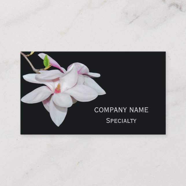 Carte De Visite Magnolia blanche (Devant)