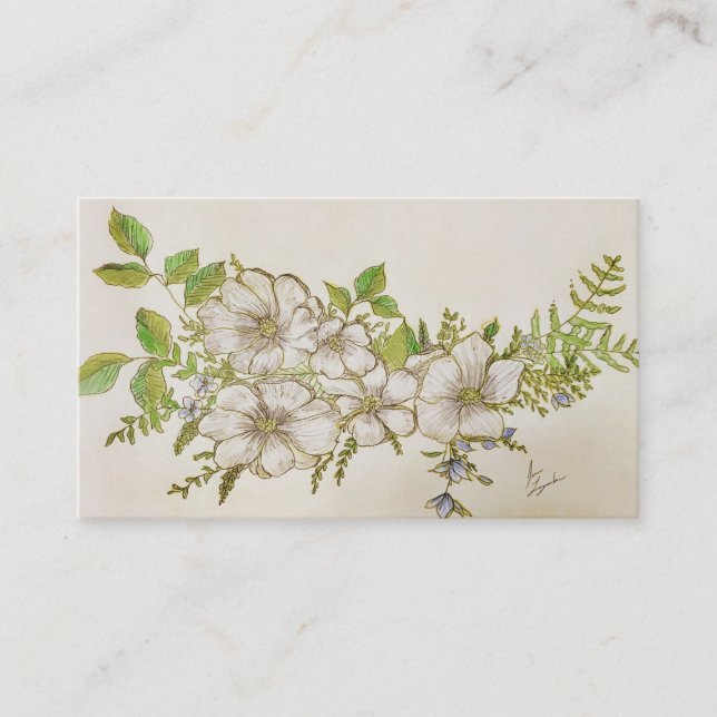 Carte De Visite Magnolia de Lousiana (Devant)