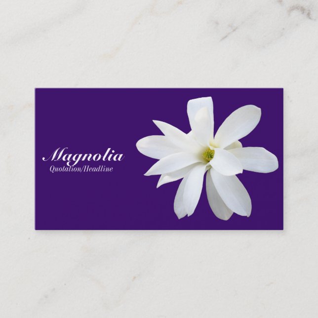 Carte De Visite Magnolia - Purple profond 330066 (Devant)