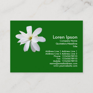 Carte De Visite Magnolia - Vert herbe